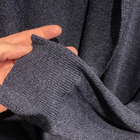 Navy Ella moss Open Cardigan Long line Size Large - Picture 4 of 5